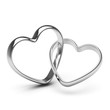 silver heart rings