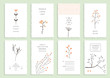 Collection of 8 romantic invitations. Wedding, marriage, bridal