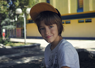 Boy with tablet