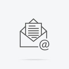 Poster - Envelope Open Design Flat