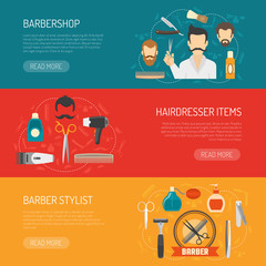 Wall Mural - Barber Horizontal Banner