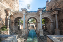 Hadrian's Gate In Old City Of Antalya