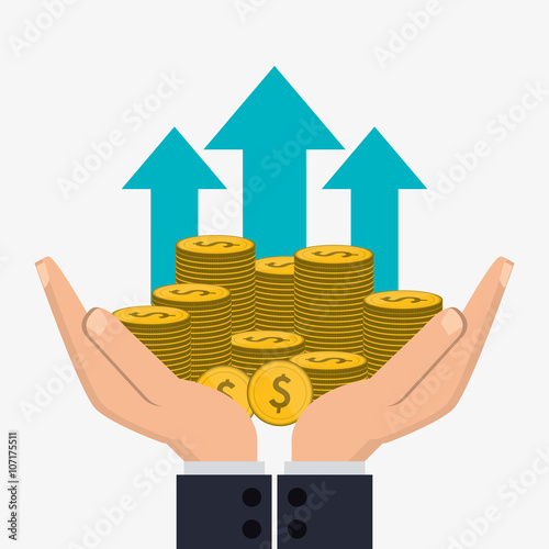 Fotografía Profit icon design , vector illustration