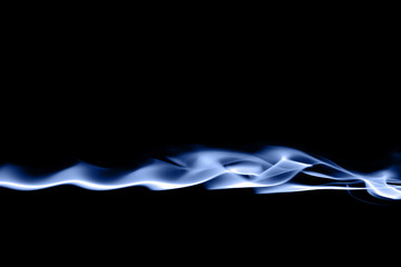 Wall Mural - Abstract smoke isolated on black. Like a lightning.