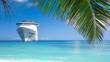 Cruise ship tropical island