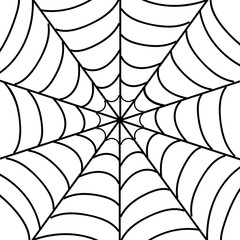 Vector illustration of isolated cobweb