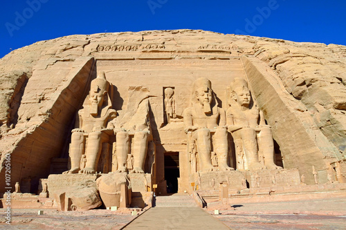 Foto Great Temple of Ramesses II in Abu Simbel,Egypt