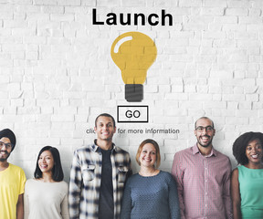 Sticker - Launch Start Brand Introduce Light Bulb Concept