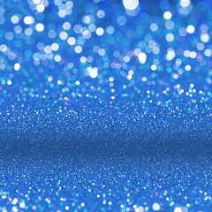 Poster - Abstract blue shining glittering background