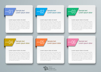 Wall Mural - infographics web banner & label design