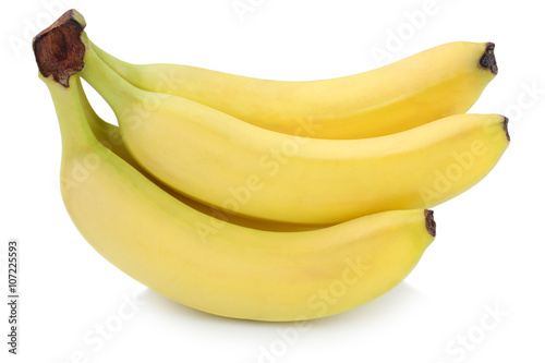 Fotografie, Obraz Banane Bananen Obst Früchte Freisteller freigestellt isoliert