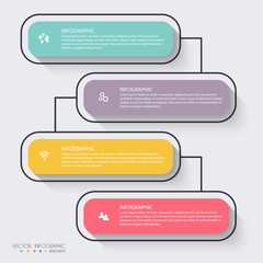 Aufkleber - Vector colorful info graphics for your business presentations.