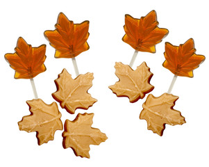 maple sugar candies and lollipops