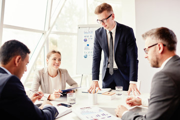 Meeting by table