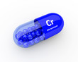 pills with chromium Cr element dietary supplements