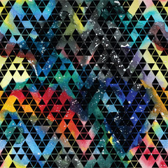 Wall Mural - tribal galaxy seamless pattern.