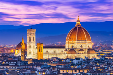 Wall Mural - Duomo Florence at night