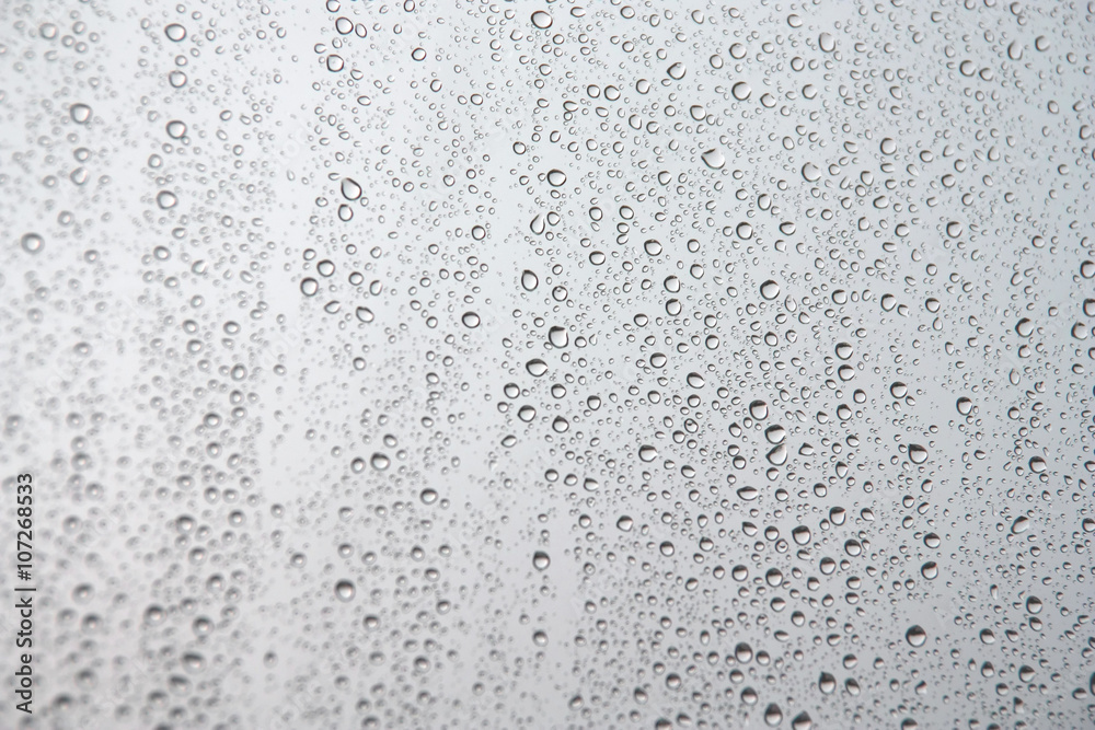 Drops of rain on the window - obrazy, fototapety, plakaty 
