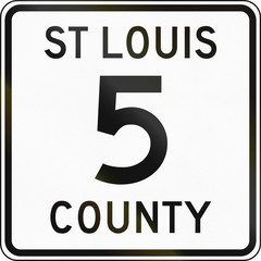 Wall Mural - Minnesota county route shield - St. Louis County