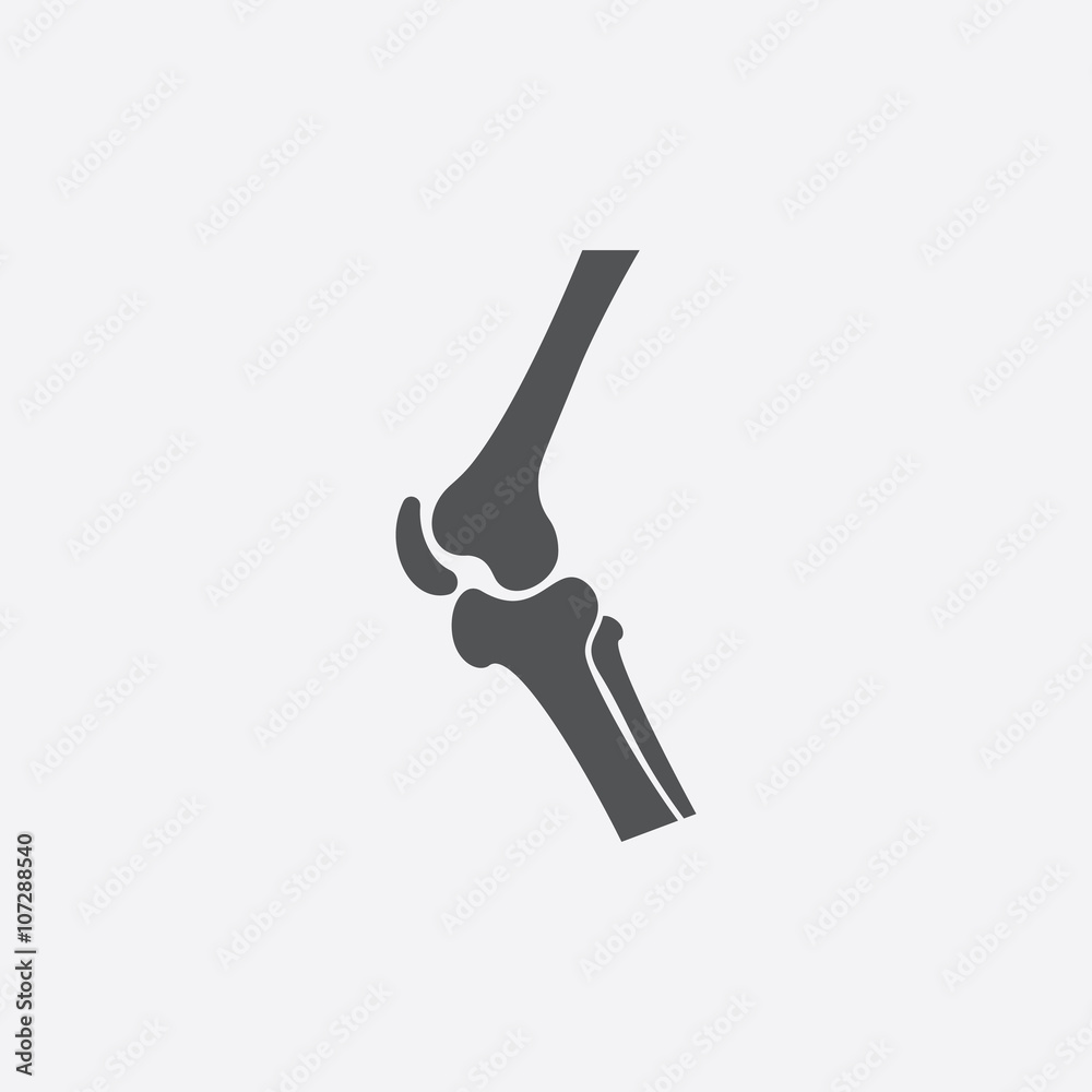 Knee icon of vector illustration for web and mobile - obrazy, fototapety, plakaty 