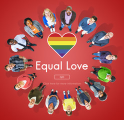Sticker - Gay LGBT Equal Rights Homosexuality Concept
