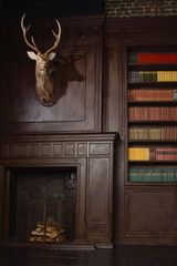 Wall Mural - Classical library room  in the victorian style