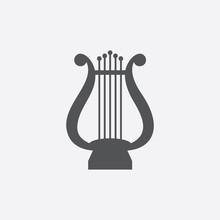 Lyre Icon Of Vector Illustration For Web And Mobile