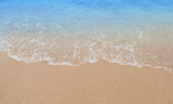 Fototapeta Morze - Wave & Sand beach background