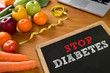 STOP DIABETES CONCEPT