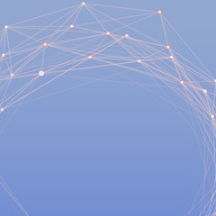 Aufkleber - Abstract background with dotted grid