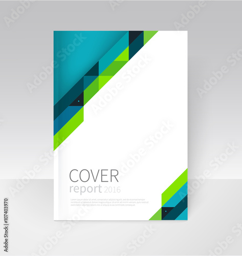 Cover Design Brochure Flyer Annual Report Cover Template A4 Size Modern Geometric Abstract Background Blue And Green Diagonal Lines Vector Stock Illustration Eps 10 Buy This Stock Vector And Explore Similar Vectors