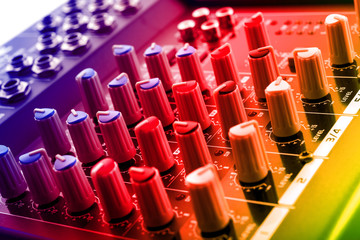 mixing console