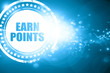 © Argus - Blue stamp on a glittering background: earn points