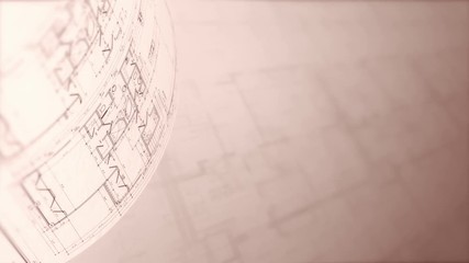 Architectural Plans Background, Loop.