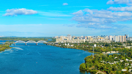 Canvas Print - Kiev left bank, Ukraine