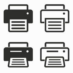 Printer  vector icons.