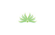 grass plant eco logo