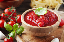 Italian Homemade Sauce With Tomato And Basil