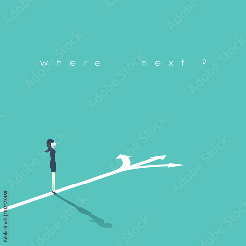 Fotografie, Obraz Business decision concept vector illustration