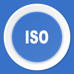 Poster - iso blue flat design modern web icon