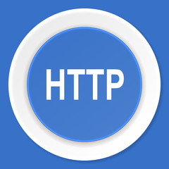 Poster - http blue flat design modern web icon