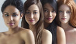 © Lumina Images/Blend Images - Multi-ethnic nude women posing together