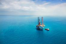 Oil Rig In The Gulf
