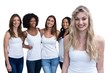 © WavebreakMediaMicro - Portrait of blonde woman and multiethnic women