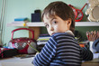 © Alberto Guglielmi/Blend Images - Boy doing homework at desk
