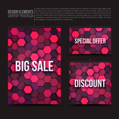 Poster - vector design elements: flayer, card, banner. big sale, special offer, discount. vector design templ