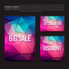Poster - vector design elements: flayer, card, banner. big sale, special offer, discount. vector design templ