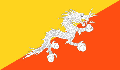 Poster - Bhutan Flag