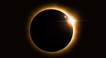 Wall Mural - space solar eclipse