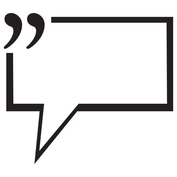 Quotation Mark Speech Bubble